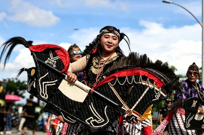 Penampilan seni jathilan Krido Budoyo pada salah satu acara di Kabupaten Tangerang | FOTO: Dok. Widi 