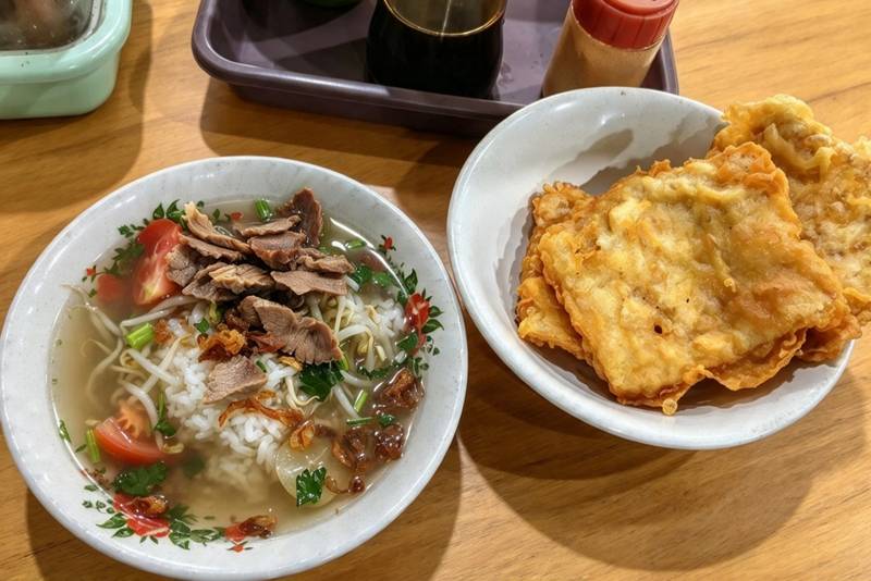 Soto kwali, menu sarapan di CitraRaya